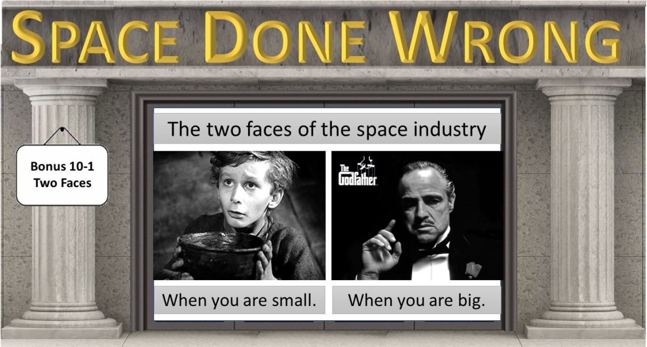 The two faces of the space industry